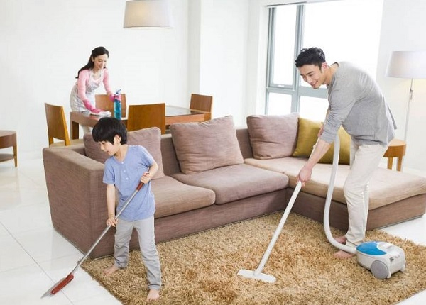 Giữ nhà cửa sạch sẽ giúp bé khỏe hơn
