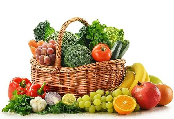 Tăng cường rau xanh và trái cây
